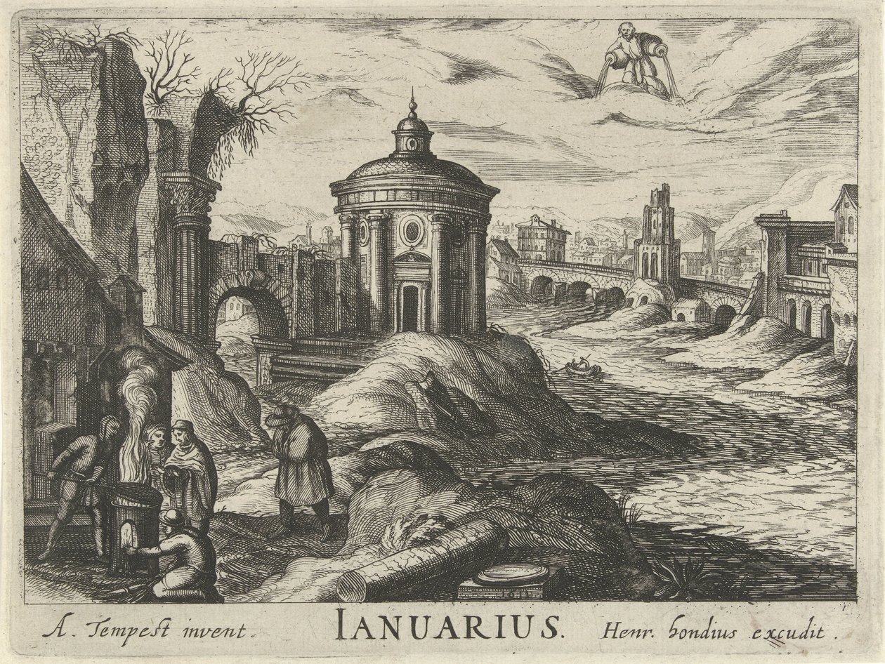 Januari door Simon Frisius