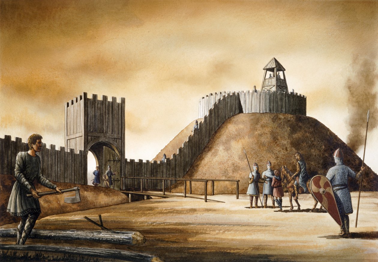 Pickering Kasteel, 11e eeuw door Simon Hayfield