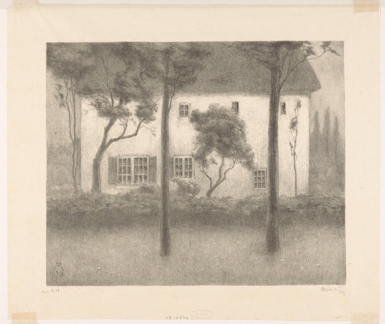 Huis door Simon Moulijn (signed by artist)