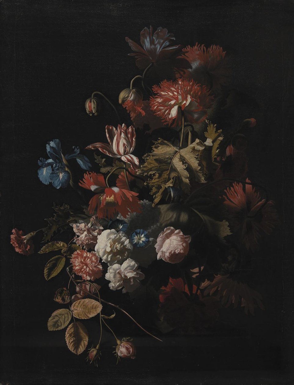 Een vaas met bloemen door Simon Pietersz Verelst