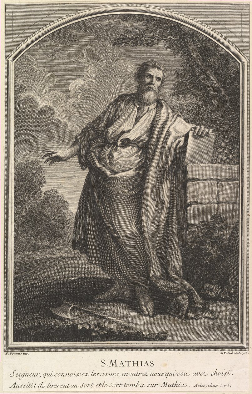 Sint Mathias, 1726 door Simon Vallee