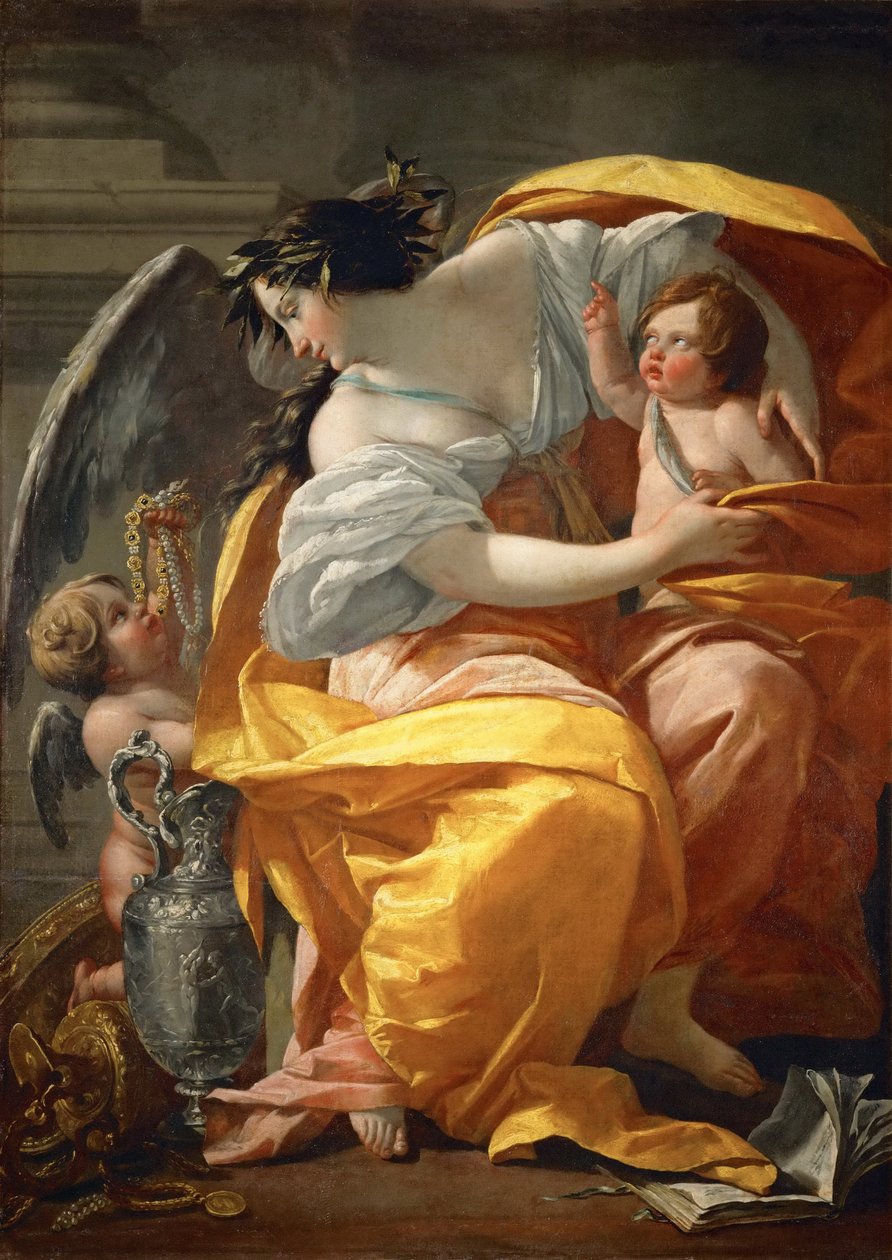Allegorie van Rijkdom door Simon Vouet