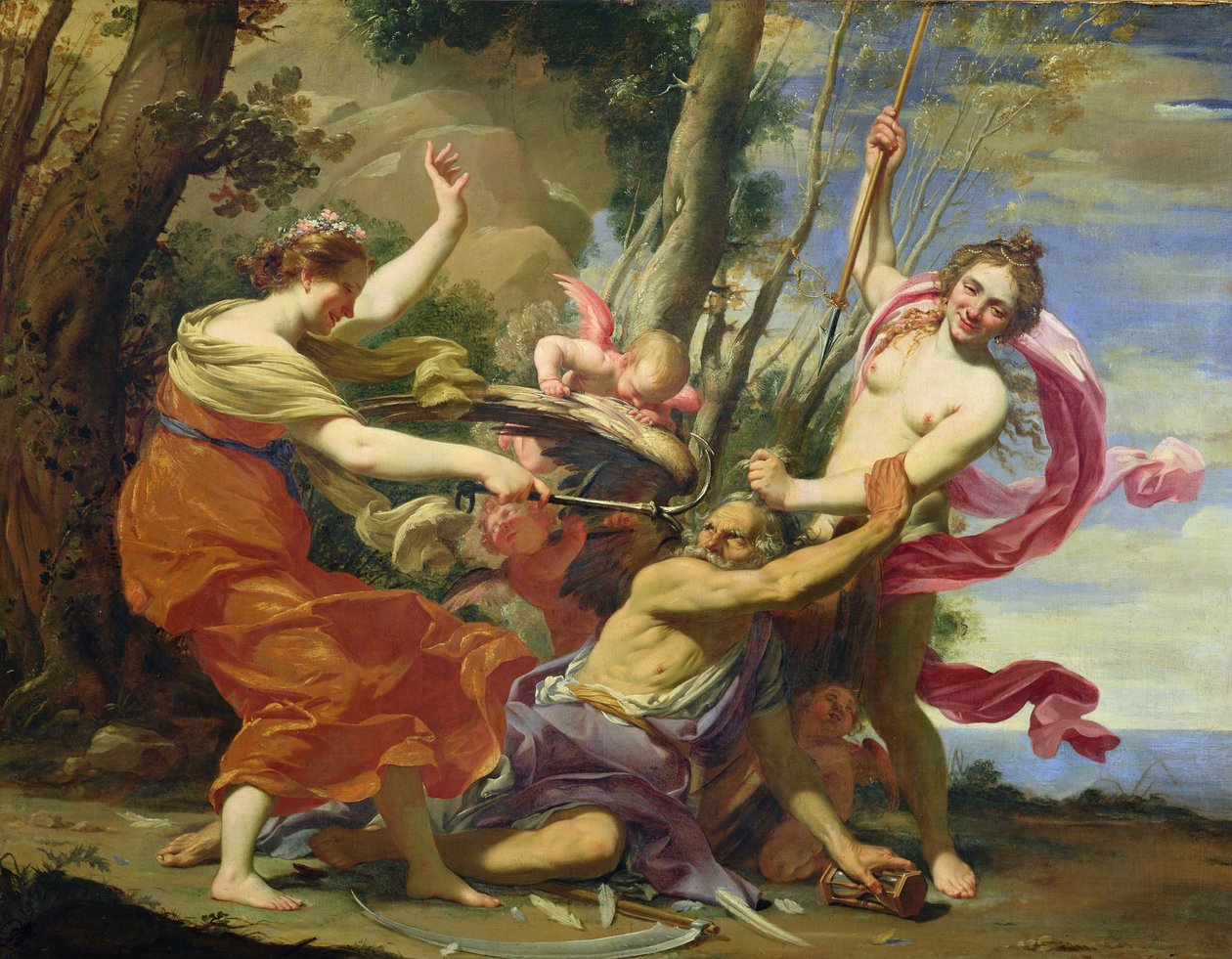 Tijd Overwonnen door Jeugd en Schoonheid door Simon Vouet