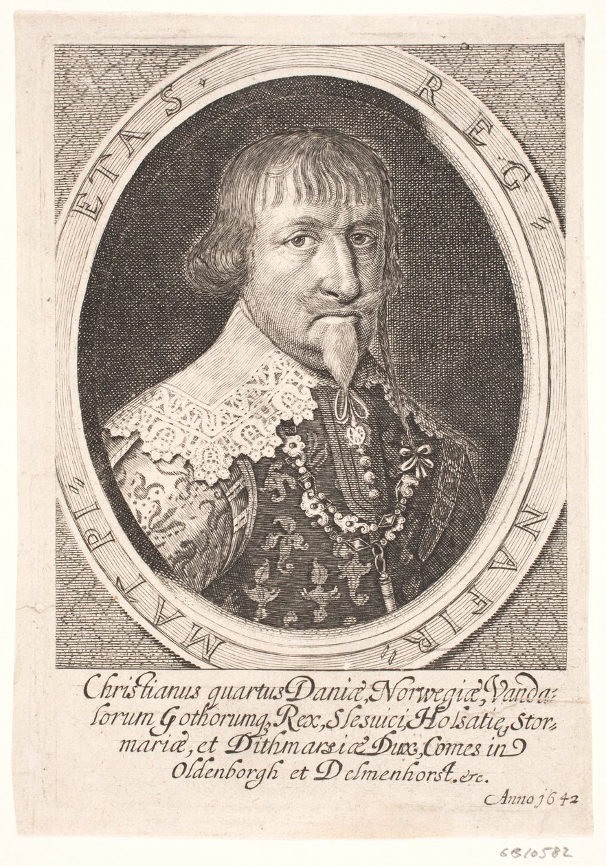 Christiaan IV door Simon de Pas