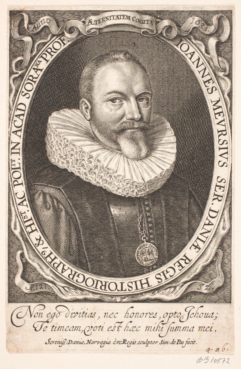 Johannes Meursius, koninklijk historiograaf door Simon de Pas