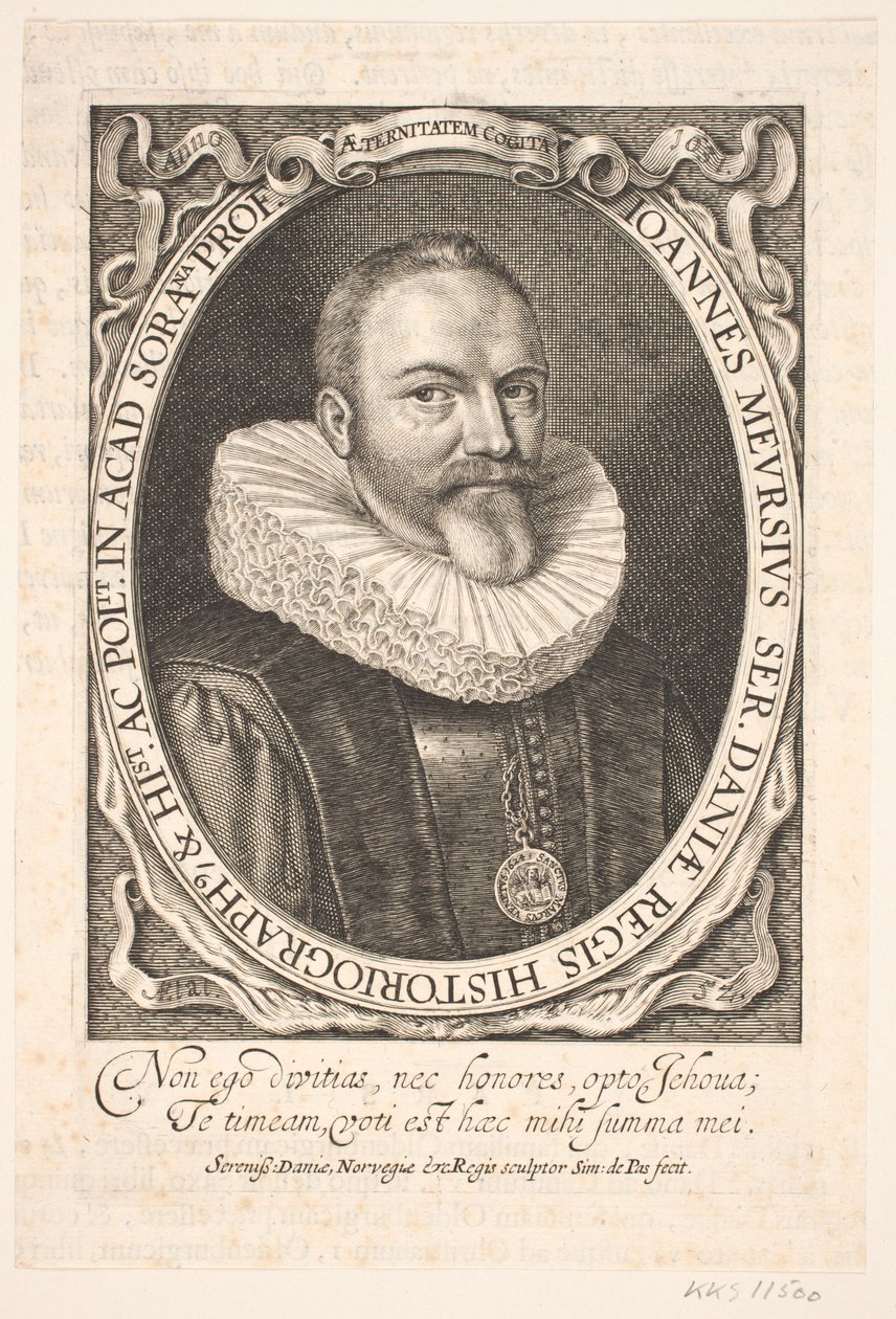 Johannes Meursius, koninklijk historiograaf door Simon de Pas