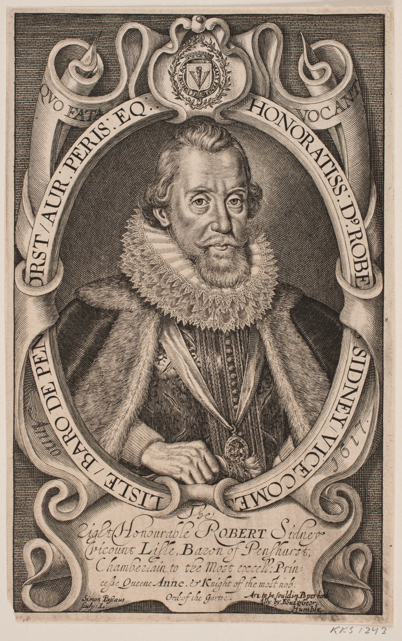 Robert Sidney, graaf van Leicester door Simon de Pas