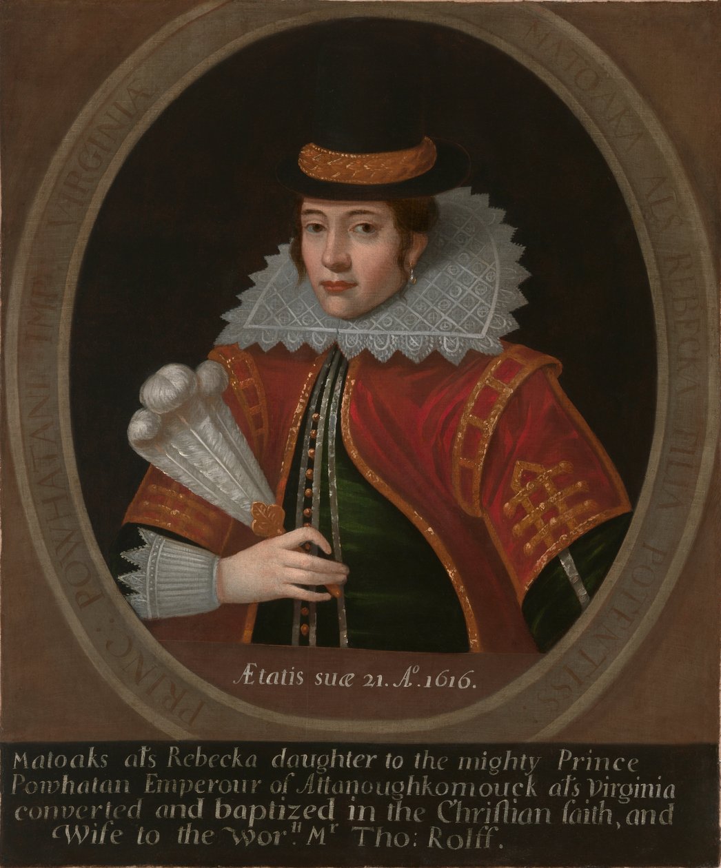 Pocahontas door Simon van de Passe