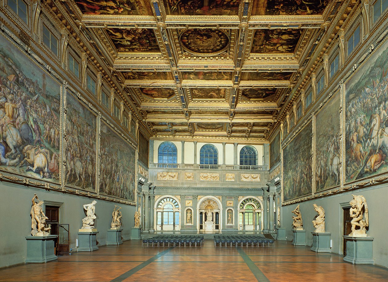 De Salone dei Cinquecento, c.1495 door Simone del Pollailo
