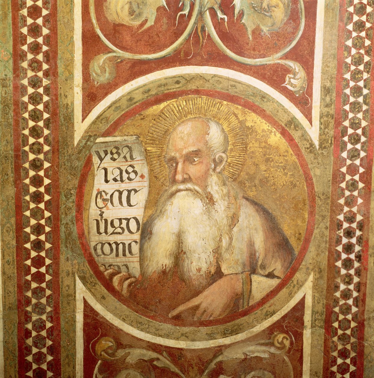 Maesta: Jesaja (detail) door Simone Martini
