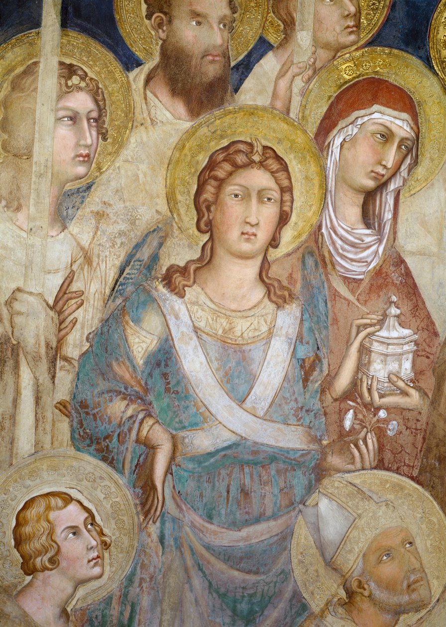 Maesta (detail) door Simone Martini