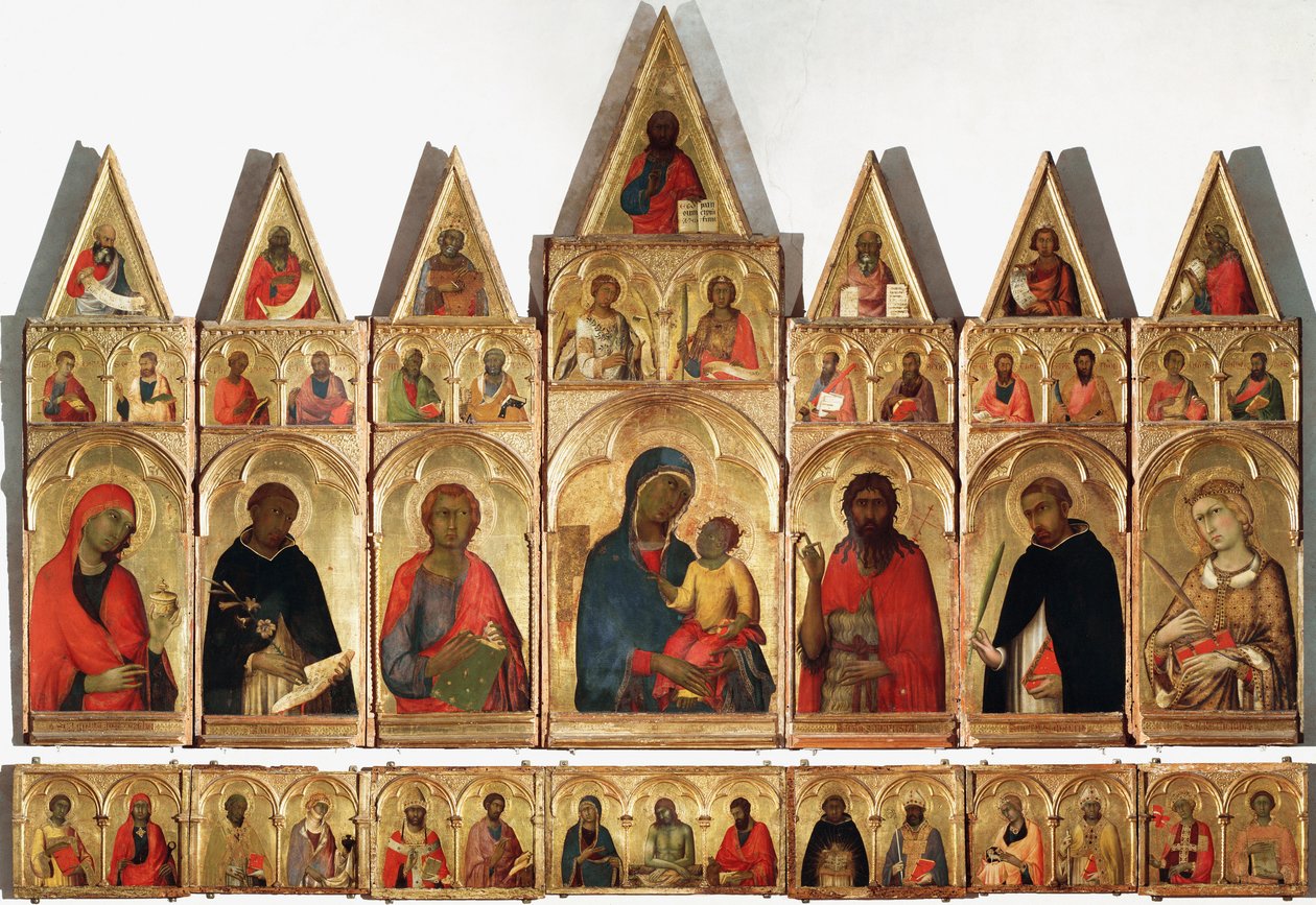 Polyptiek van Sint-Catharina, 1320 door Simone Martini