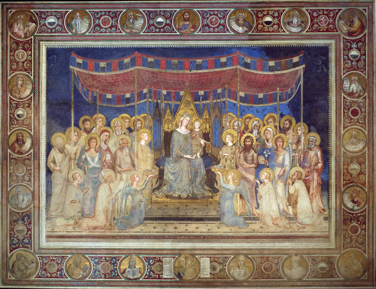 Maestà, 1315-1321 door Simone Martini di