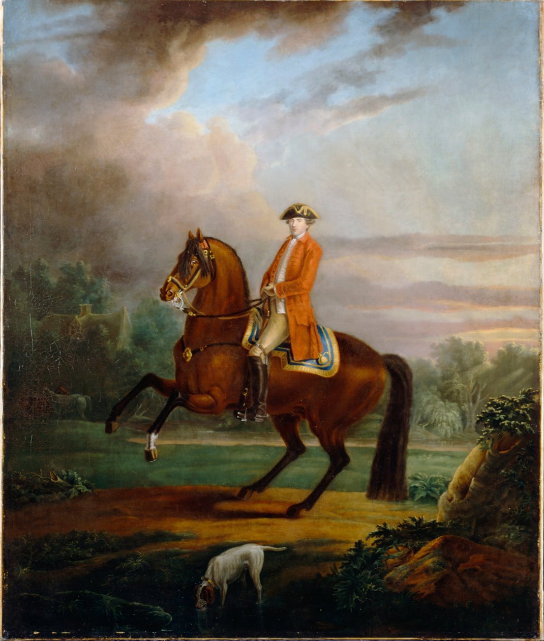 Een Man, genaamd Noel Desenfans te Paard door Sir Peter Francis Bourgeois