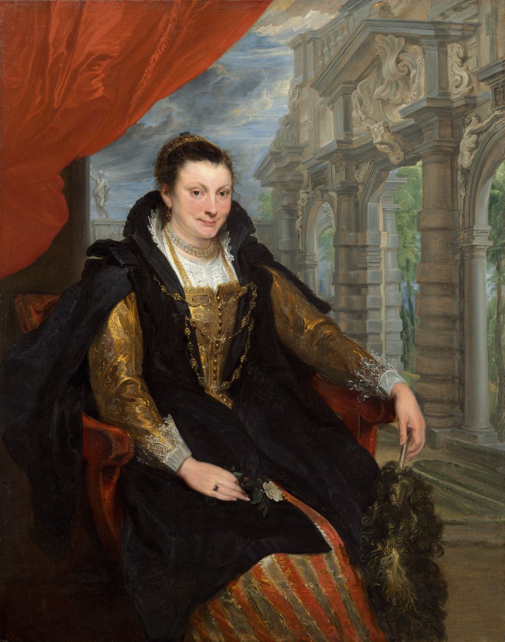 Isabella Brant door Sir Anthony van Dyck