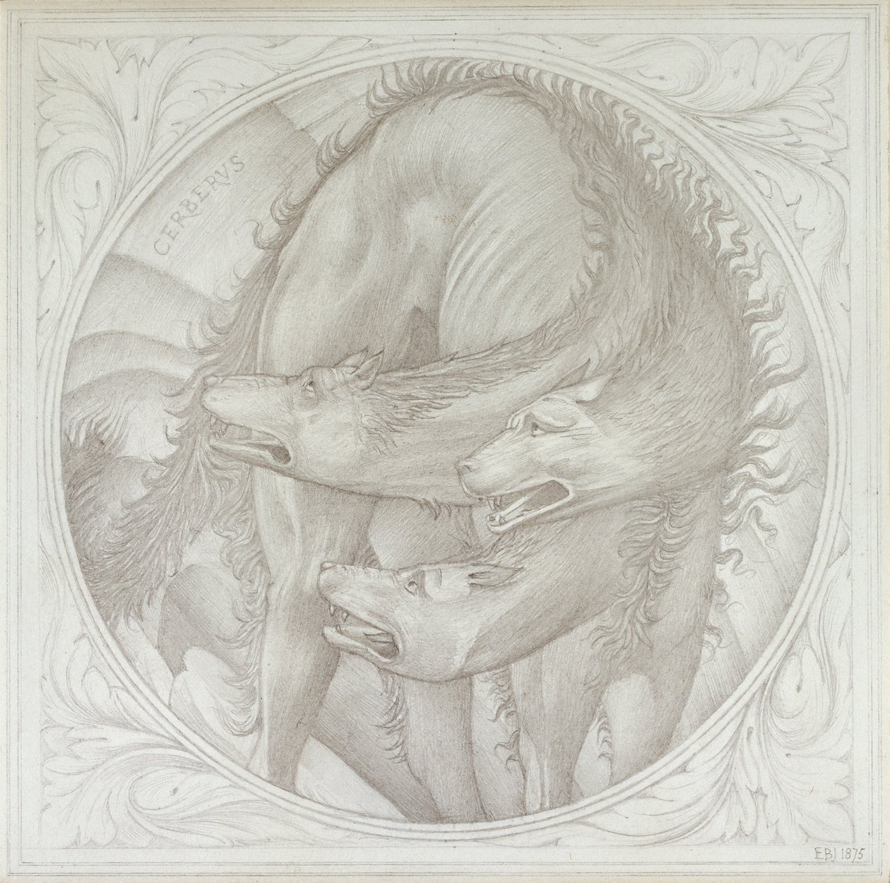 Cerberus door Sir Edward Coley Burne Jones