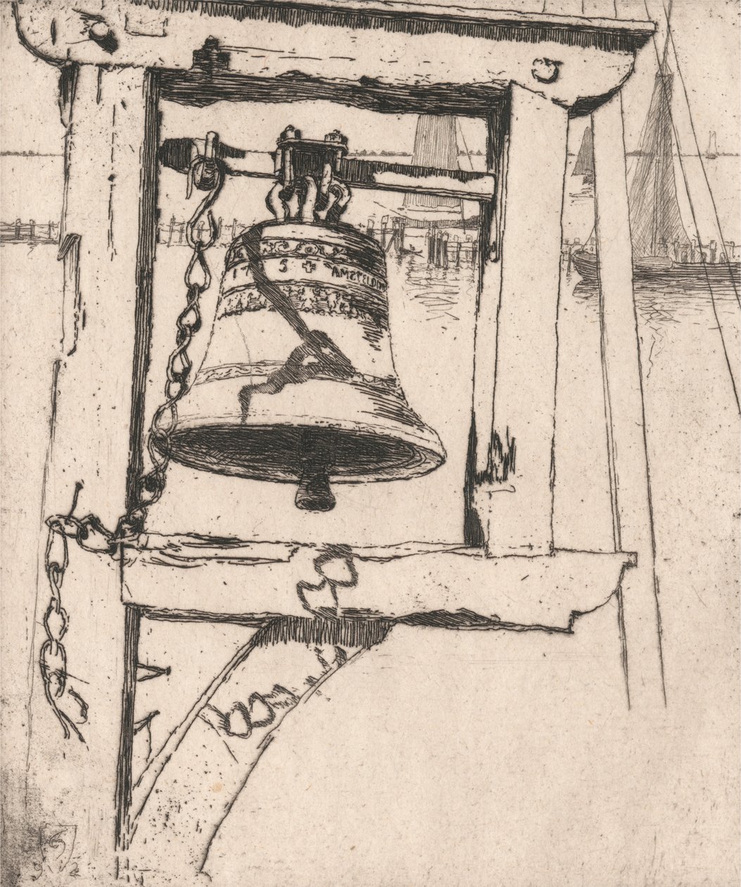De Dijkbel, Volendam door Sir Frank Short