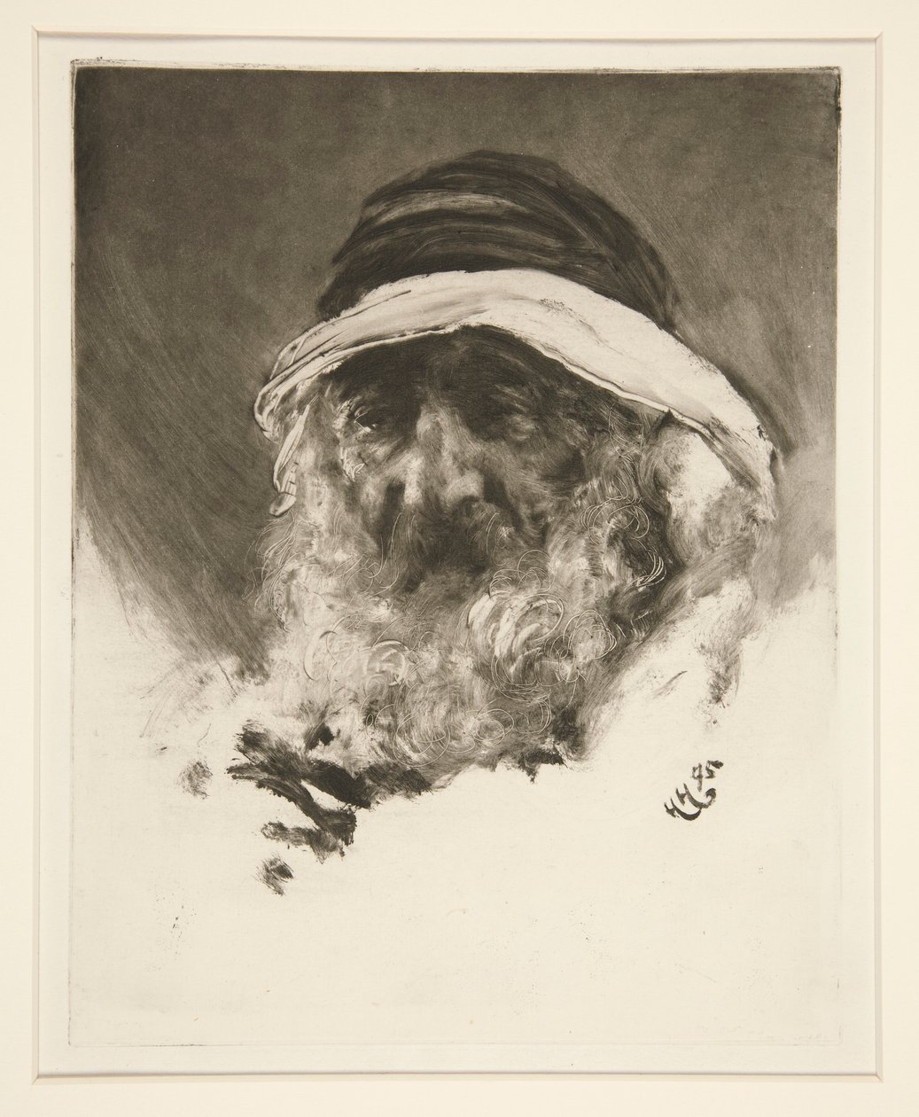 Een Arabier door Sir Hubert von Herkomer