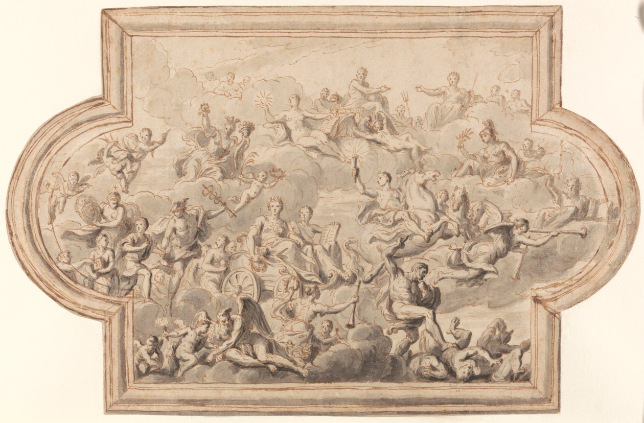 Ontwerp voor een Plafond door Sir James Thornhill