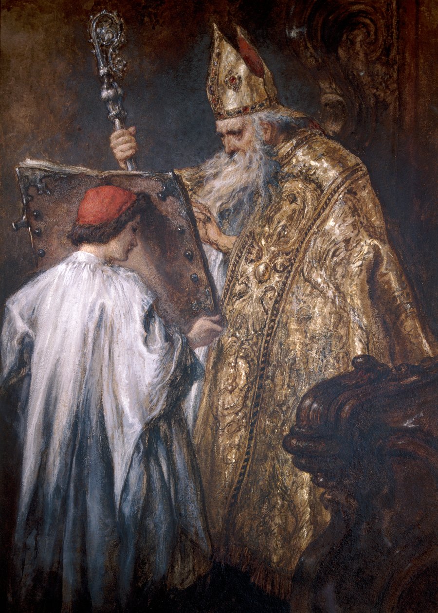 Een Bisschop door Sir John Gilbert