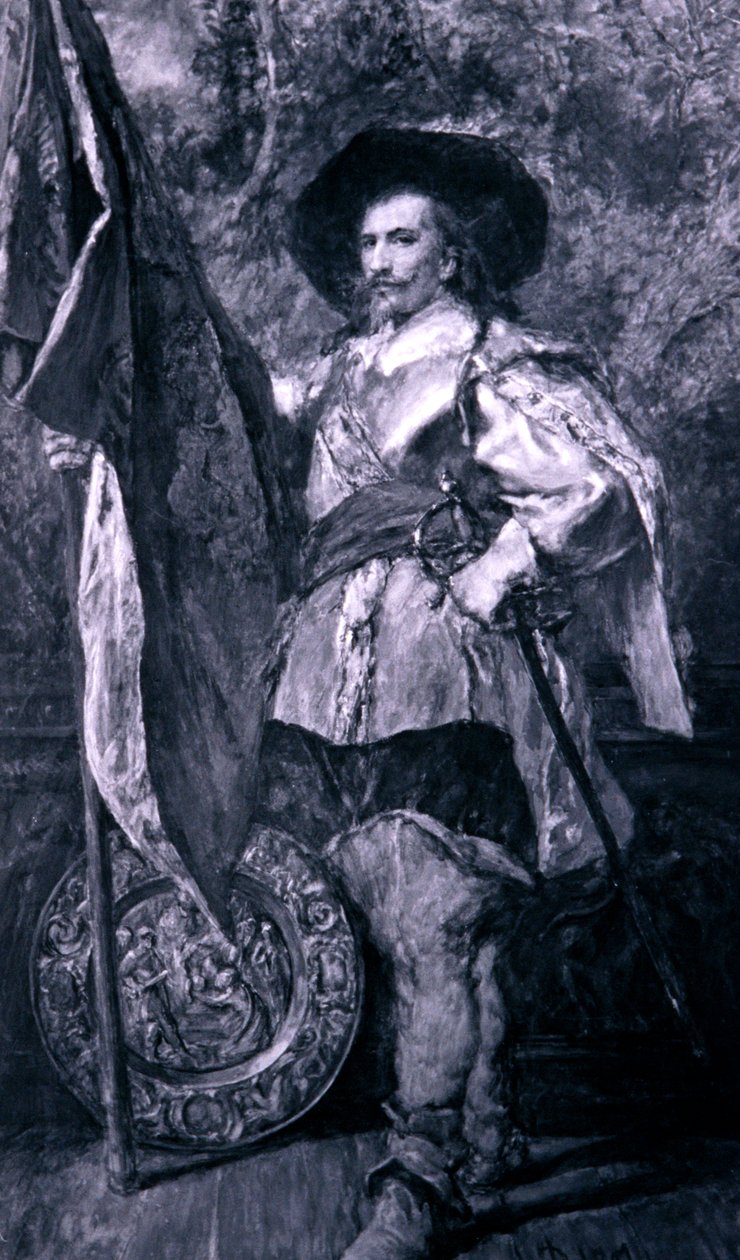 Een vaandeldrager door Sir John Gilbert