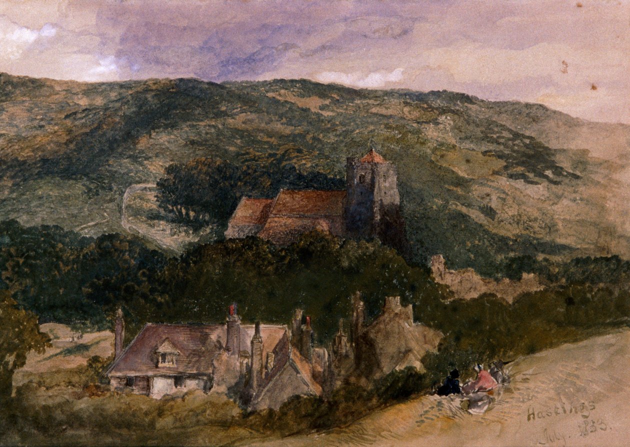 Uitzicht op Hastings door Sir John Gilbert