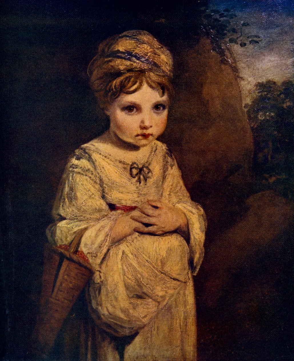 Het aardbeienmeisje door Joshua Reynolds