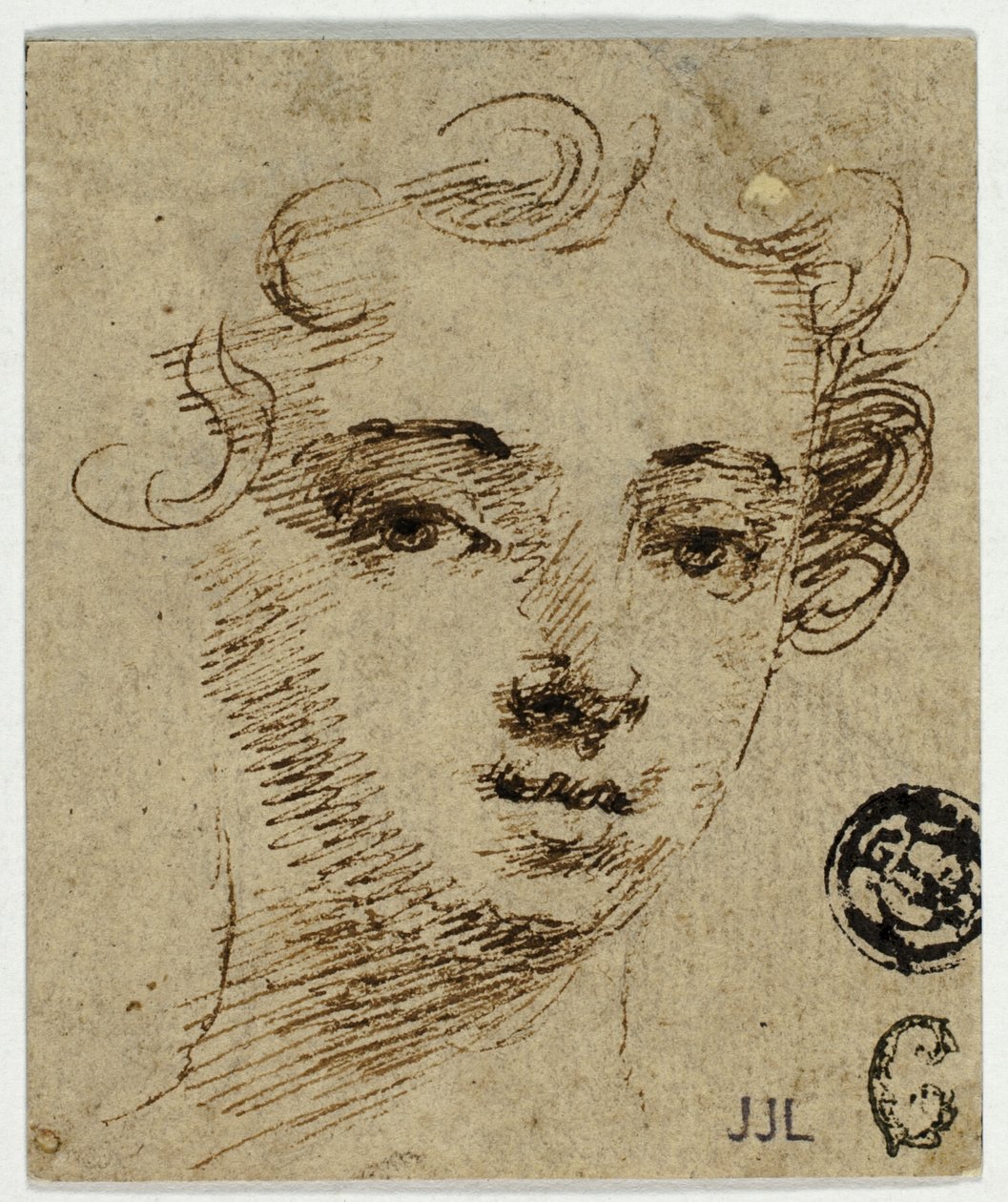 Hoofd van jonge vrouw door Sir Peter Lely