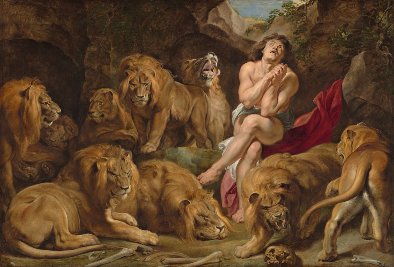 Daniel in de Leeuwenkuil door Sir Peter Paul Rubens