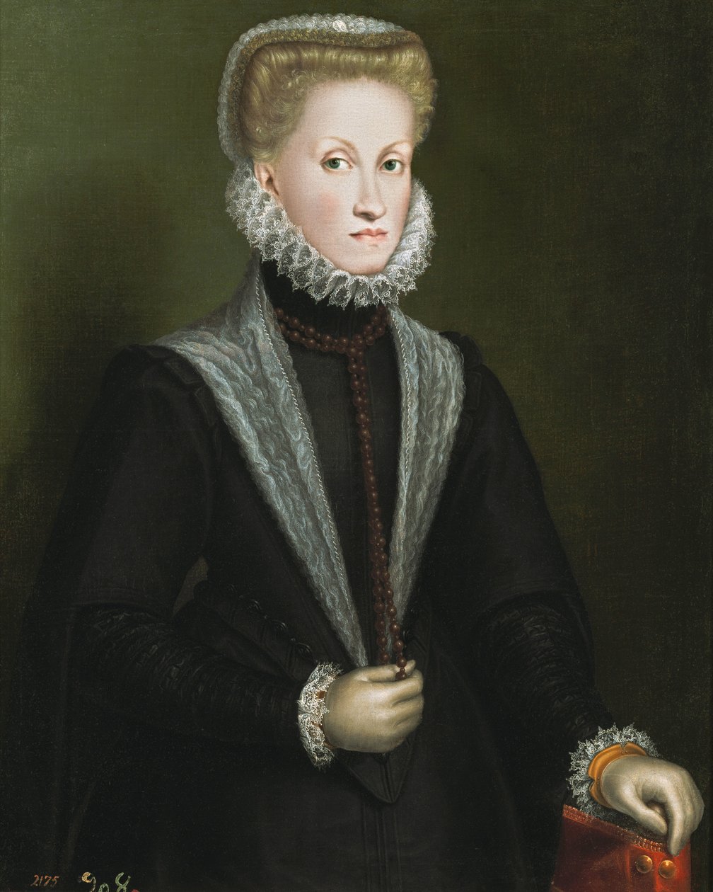 Anna van Oostenrijk, Koningin van Spanje (1549-80), vrouw van Filips II van Spanje (1527-98), c.1573 door Sofonisba Anguissola