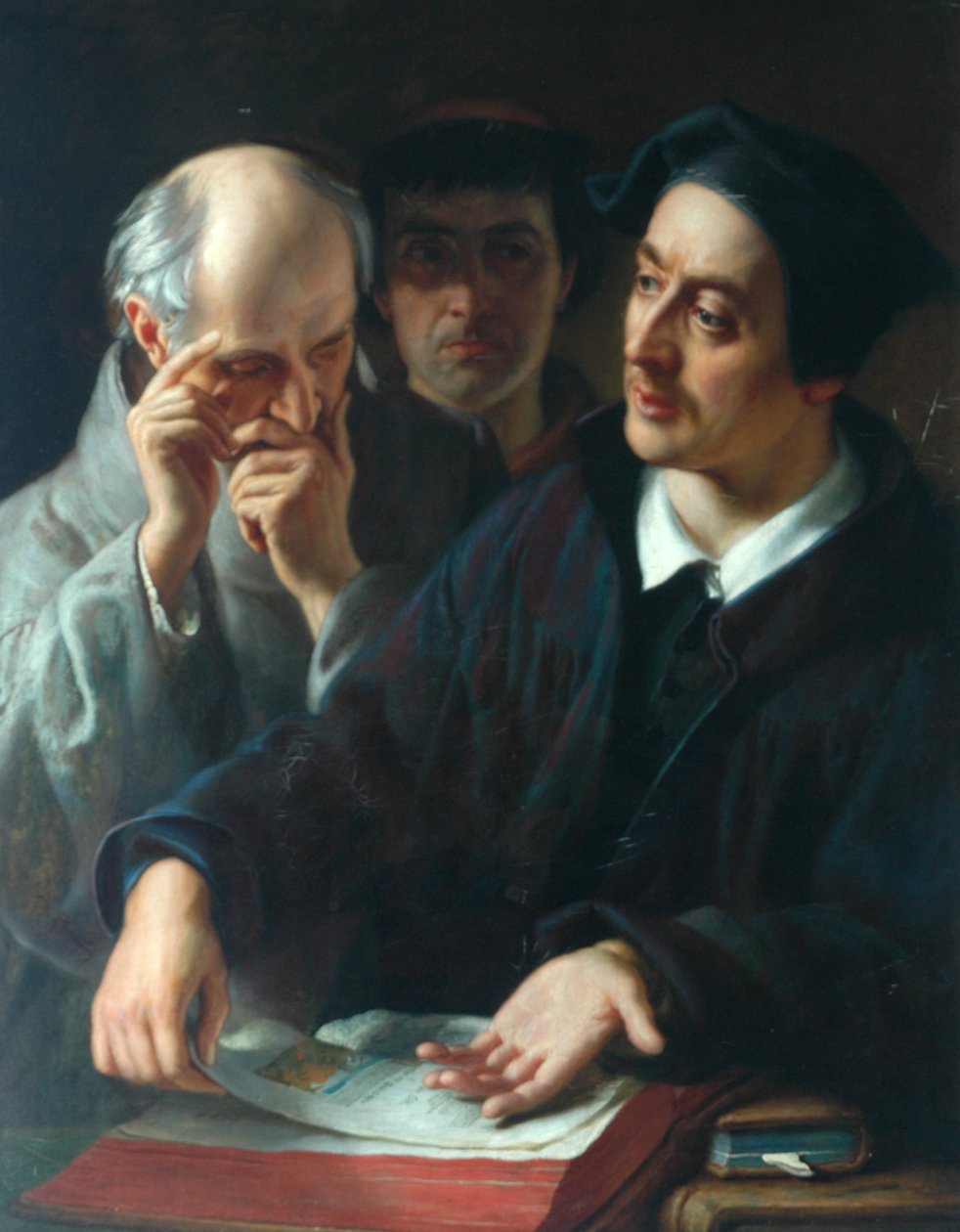 Melanchthon, een tekst verklarend, 1863 door Solomon Alexander Hart