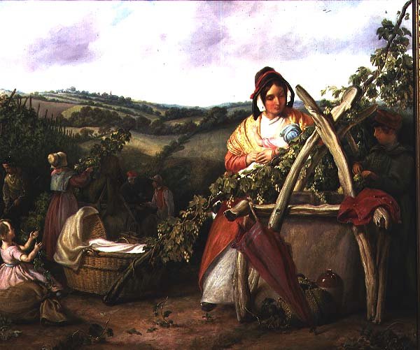 Hopplukkers door Solomon Alexander Hart