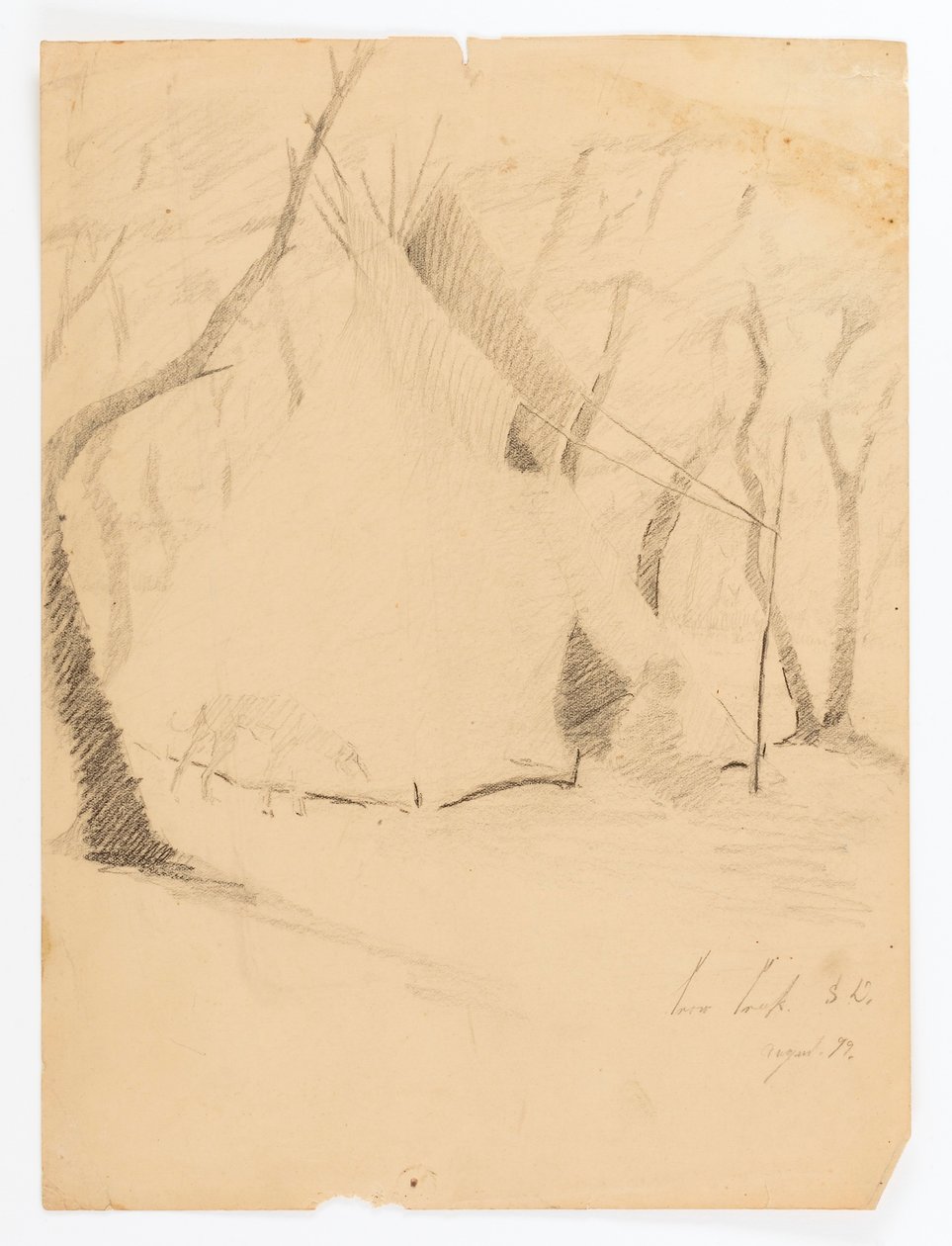 Crow Creek, S.D. door Solon H. Borglum