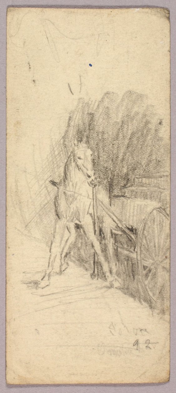 Paard en wagen door Solon H. Borglum