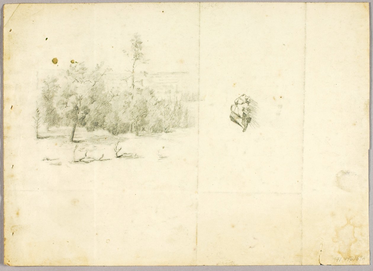 Landschap, Naakt door Solon H. Borglum