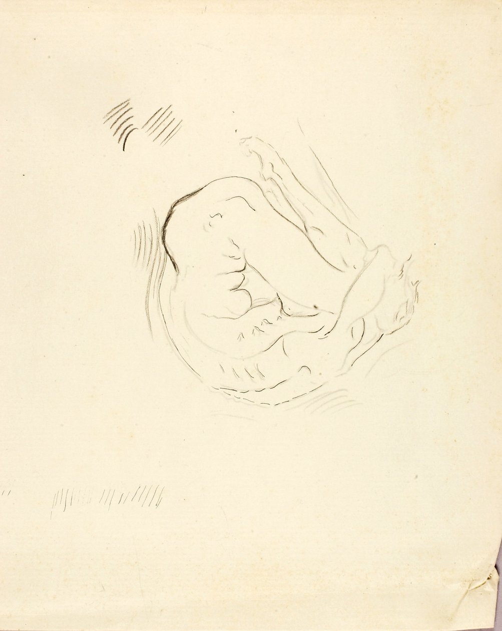 Zwemmer door Solon H. Borglum
