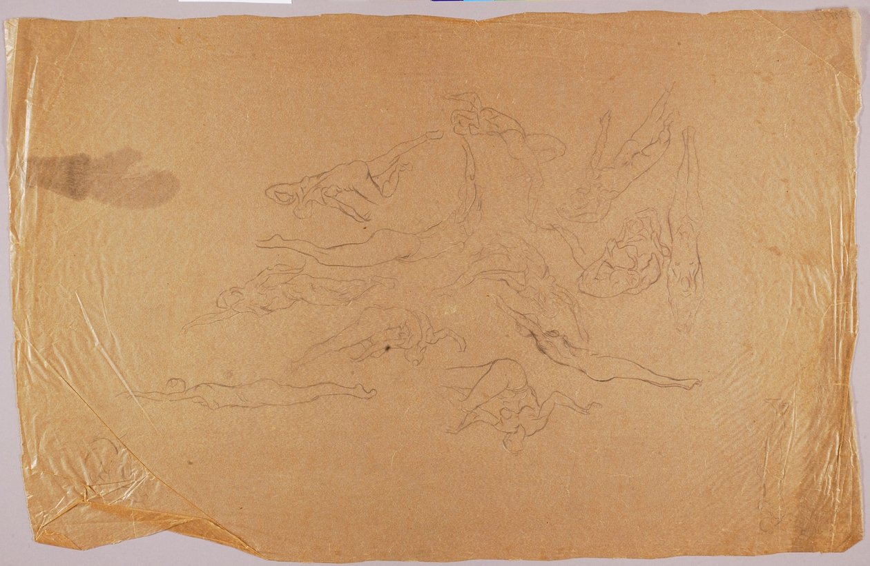 Naaktzwemmen door Solon H. Borglum
