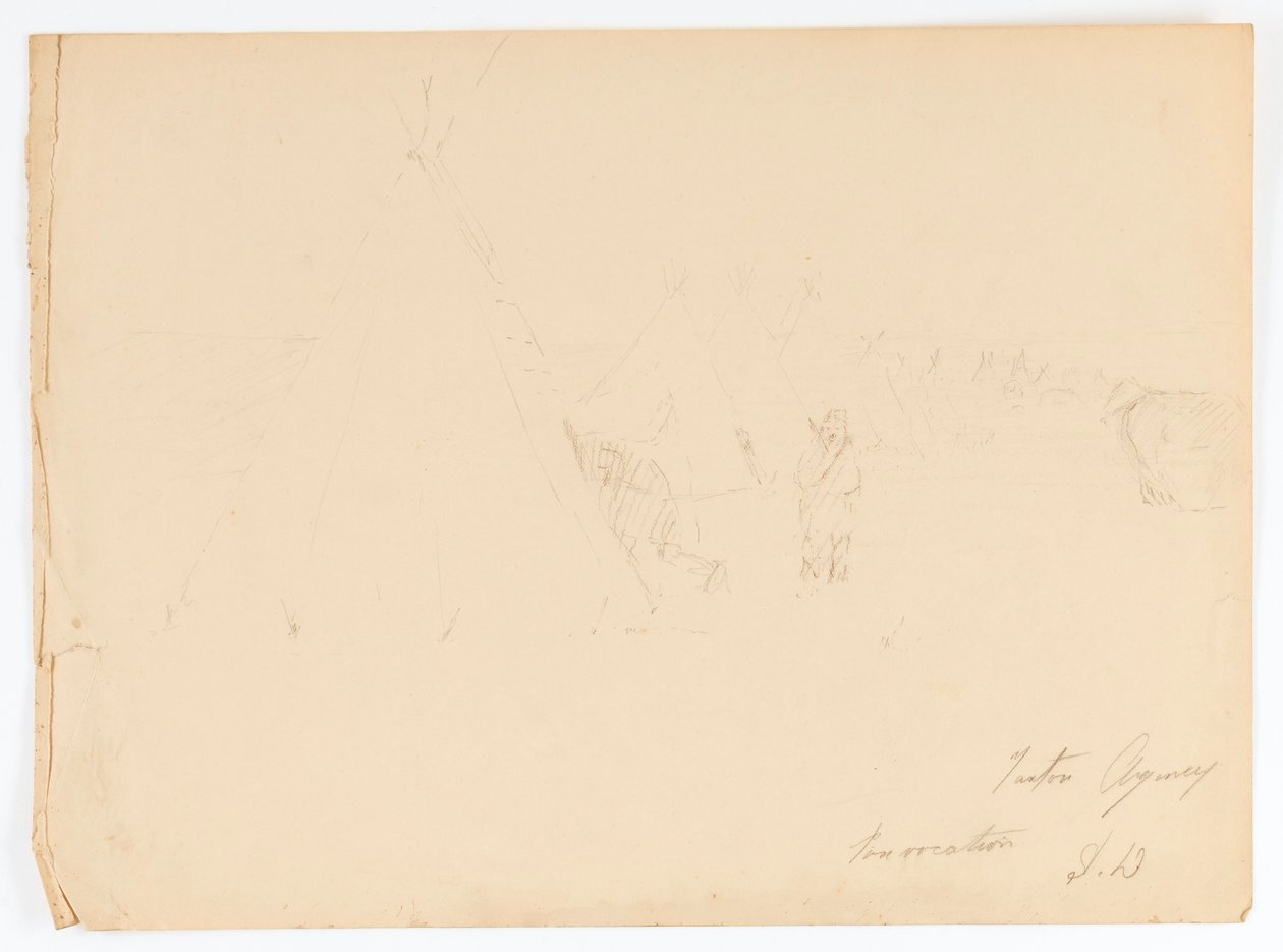 Agentschap Yankton door Solon H. Borglum