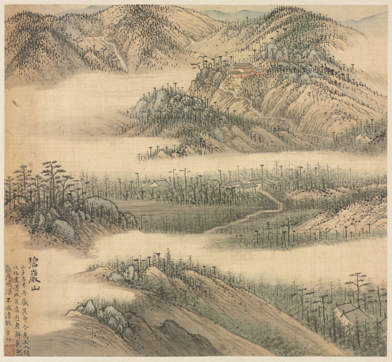 Mt. Biyan Groene Klif, 1500s door Song Xu