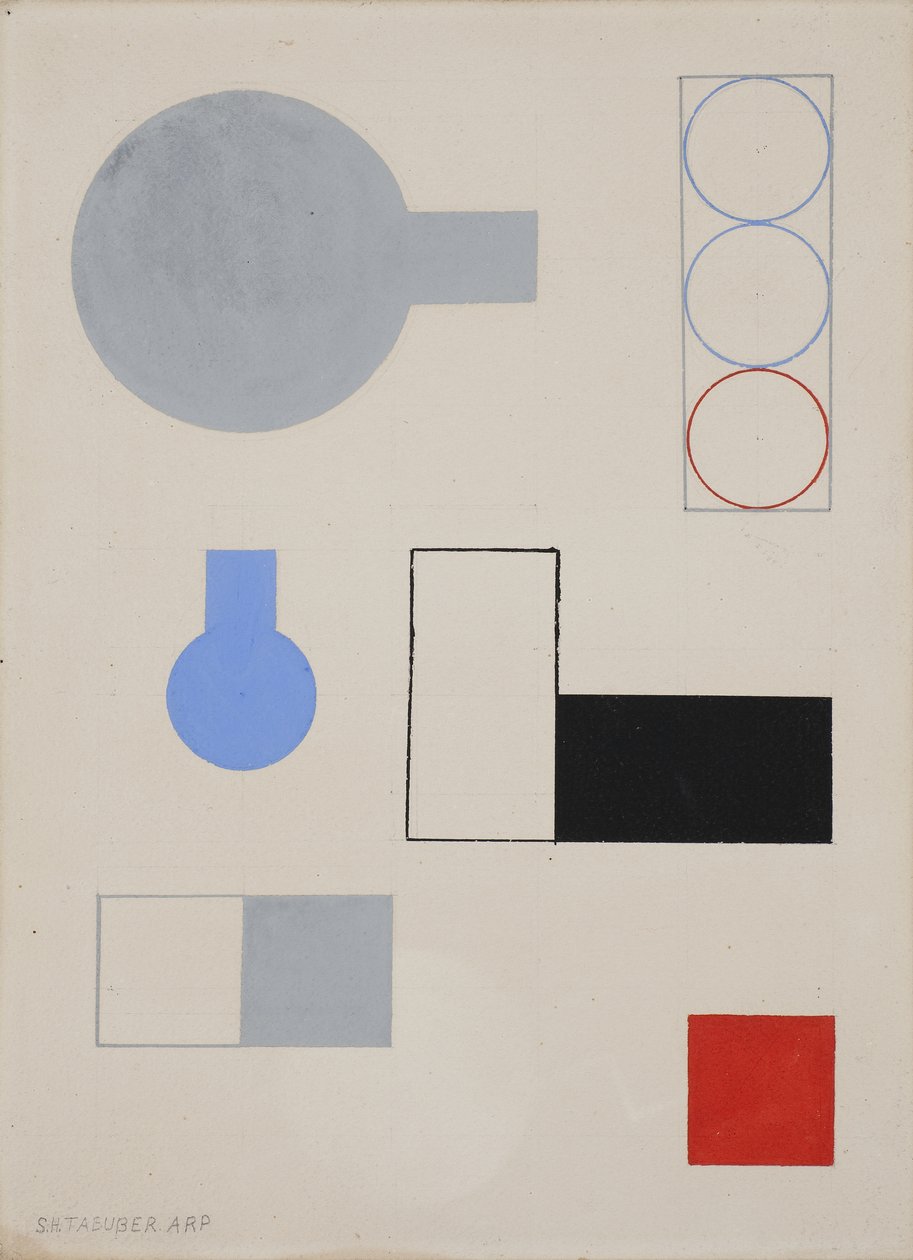 Kompositie, 1931 door Sophie Taeuber Arp