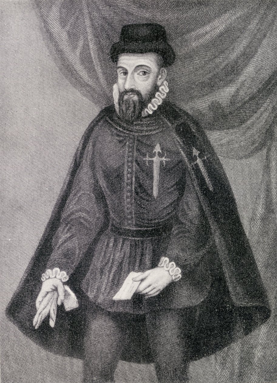 Francisco Pizarro (c.1475-1541) illustratie uit 