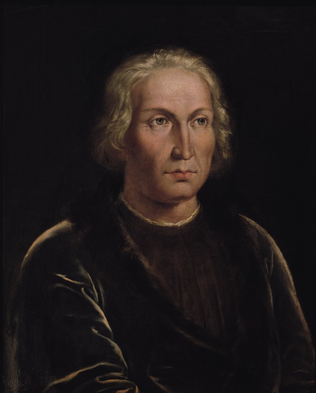 Portret van Christoffel Columbus (1450-1506) door Spanish School
