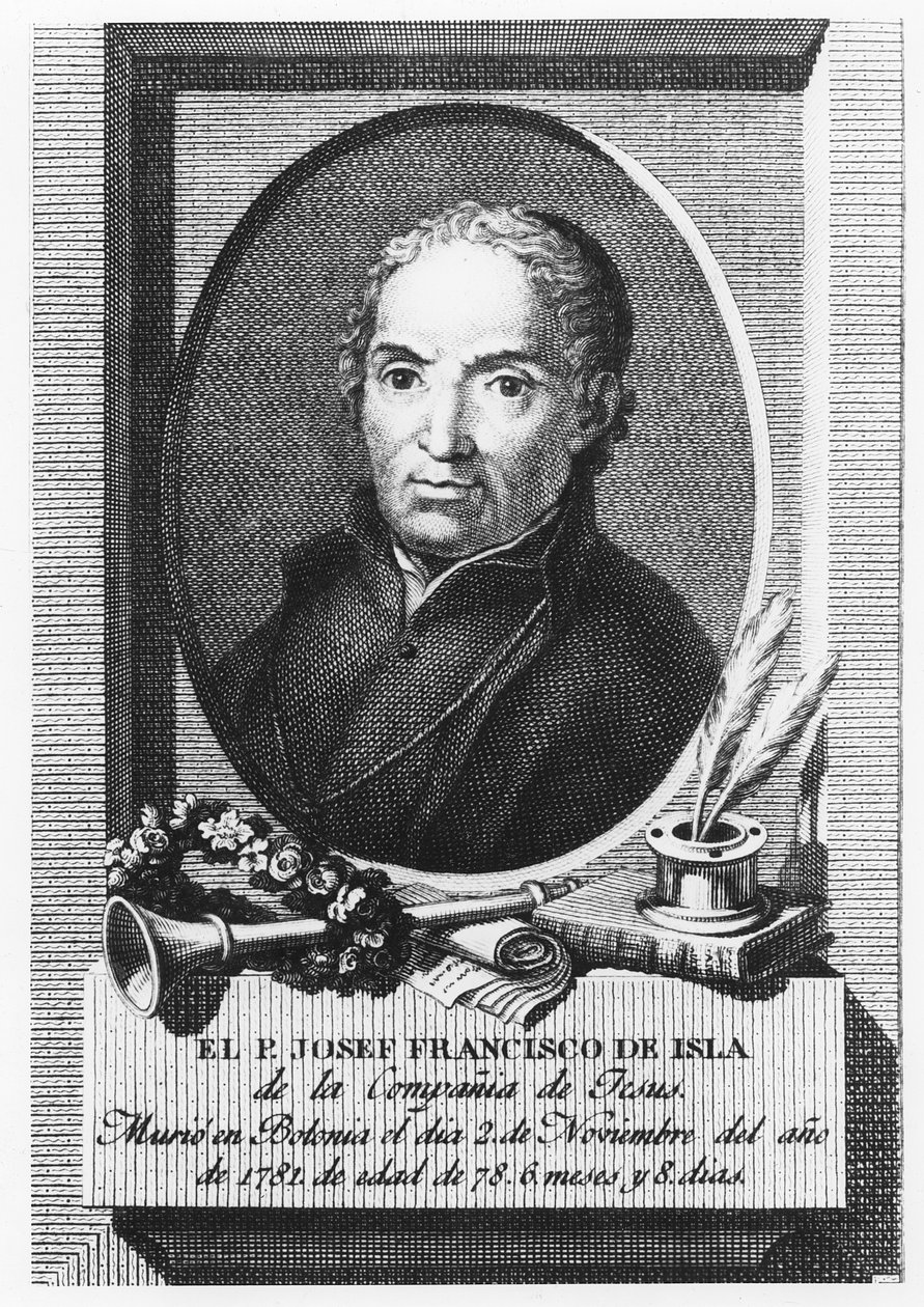 José Francisco de Isla (gravure) door Spanish School