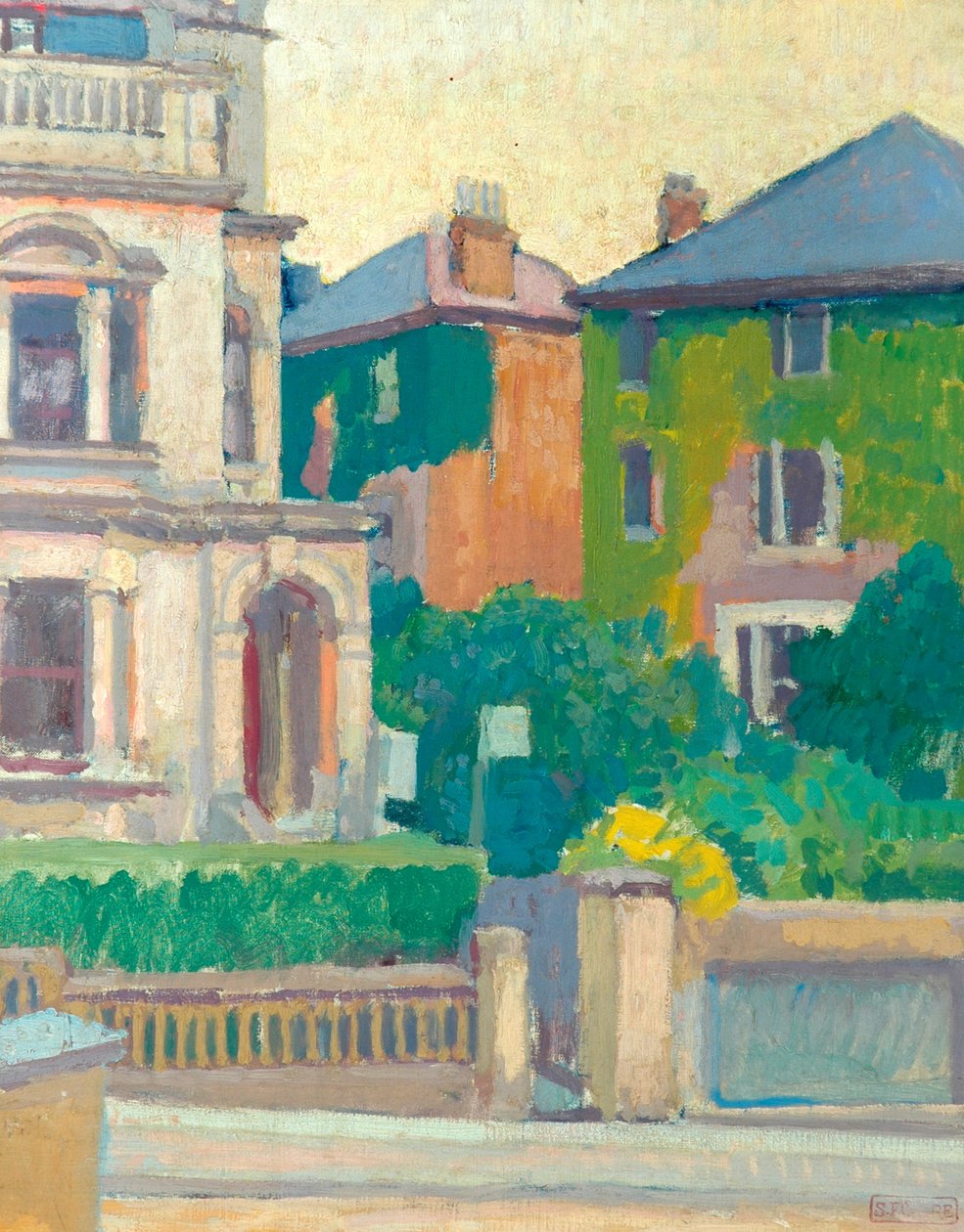Voorstedelijke straat, 1913-14 door Spencer Frederick Gore