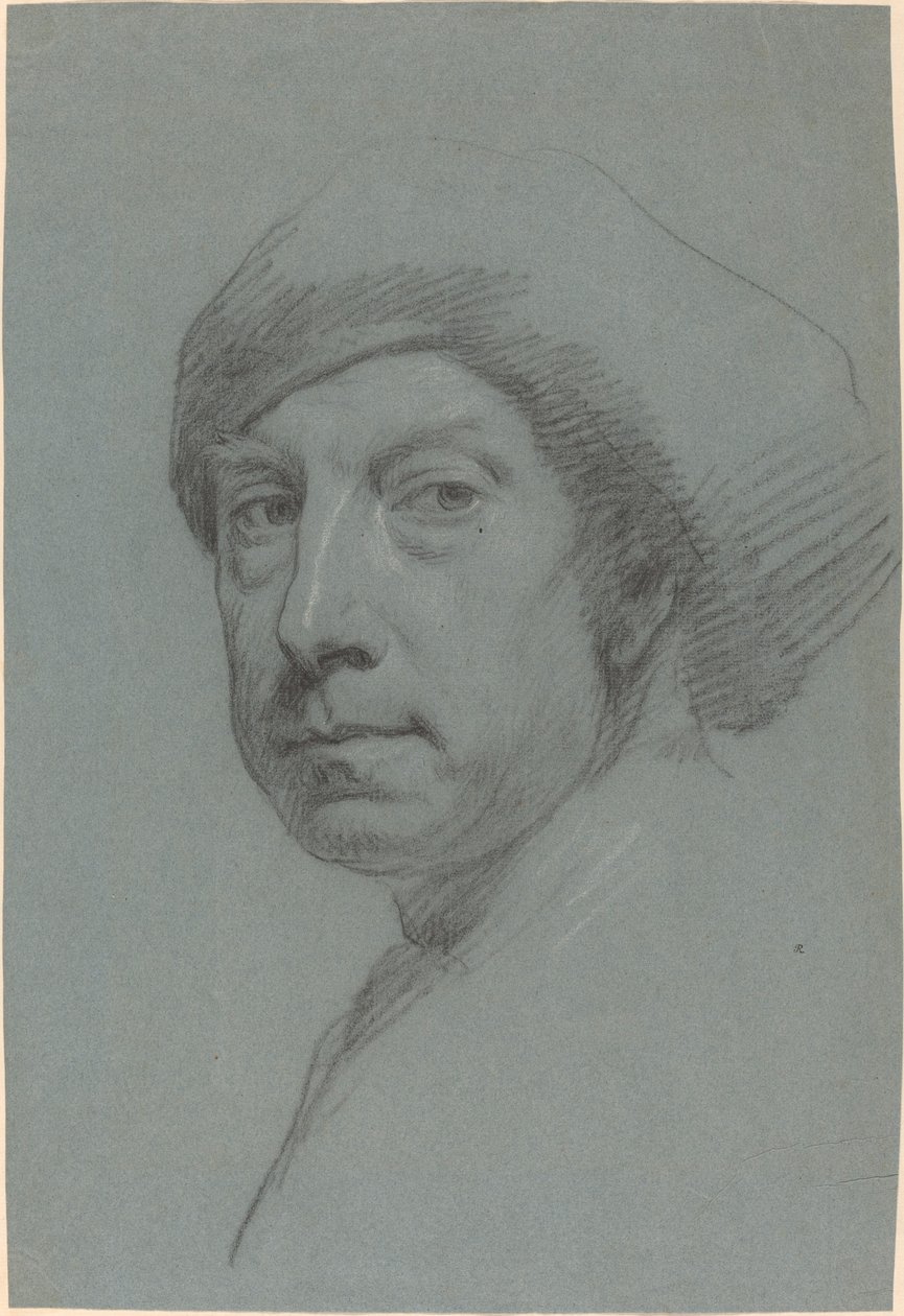 Zelfportret met een Tulband door Sr. Jonathan Richardson