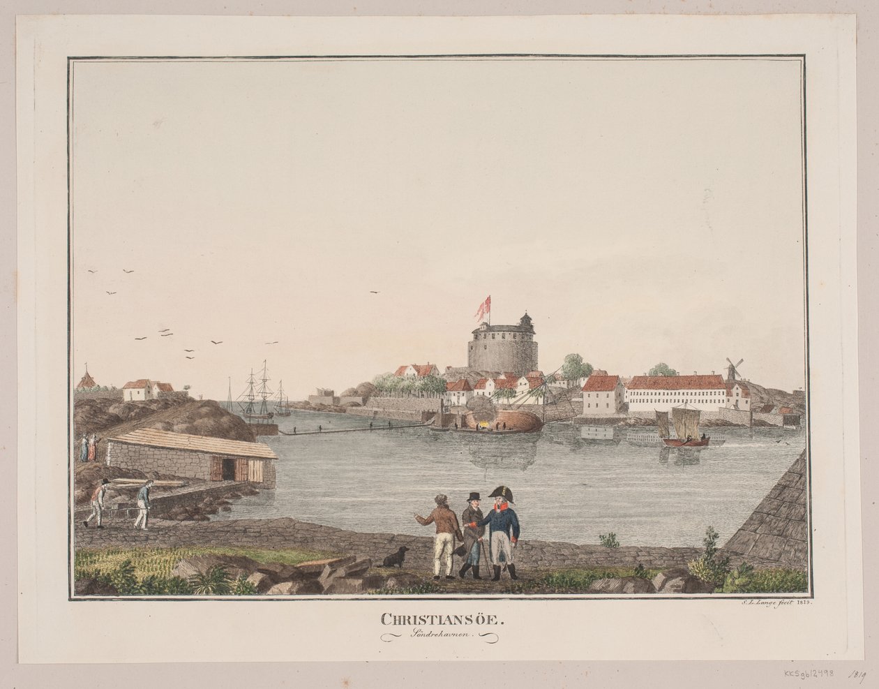 Christiansø. Zuidhaven door Søren L. Lange