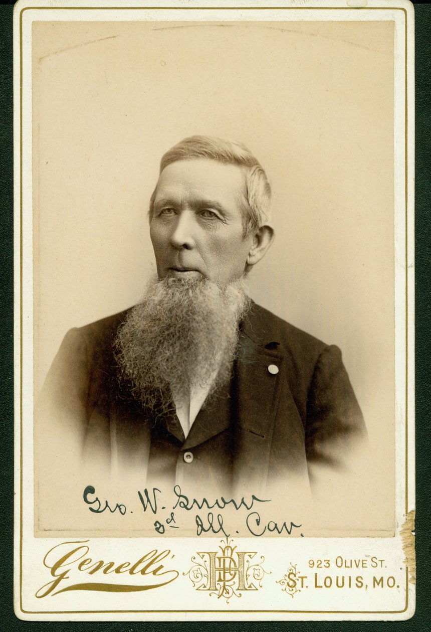 Formeel Busteportret van George W. Snow door St. Louis Genelli