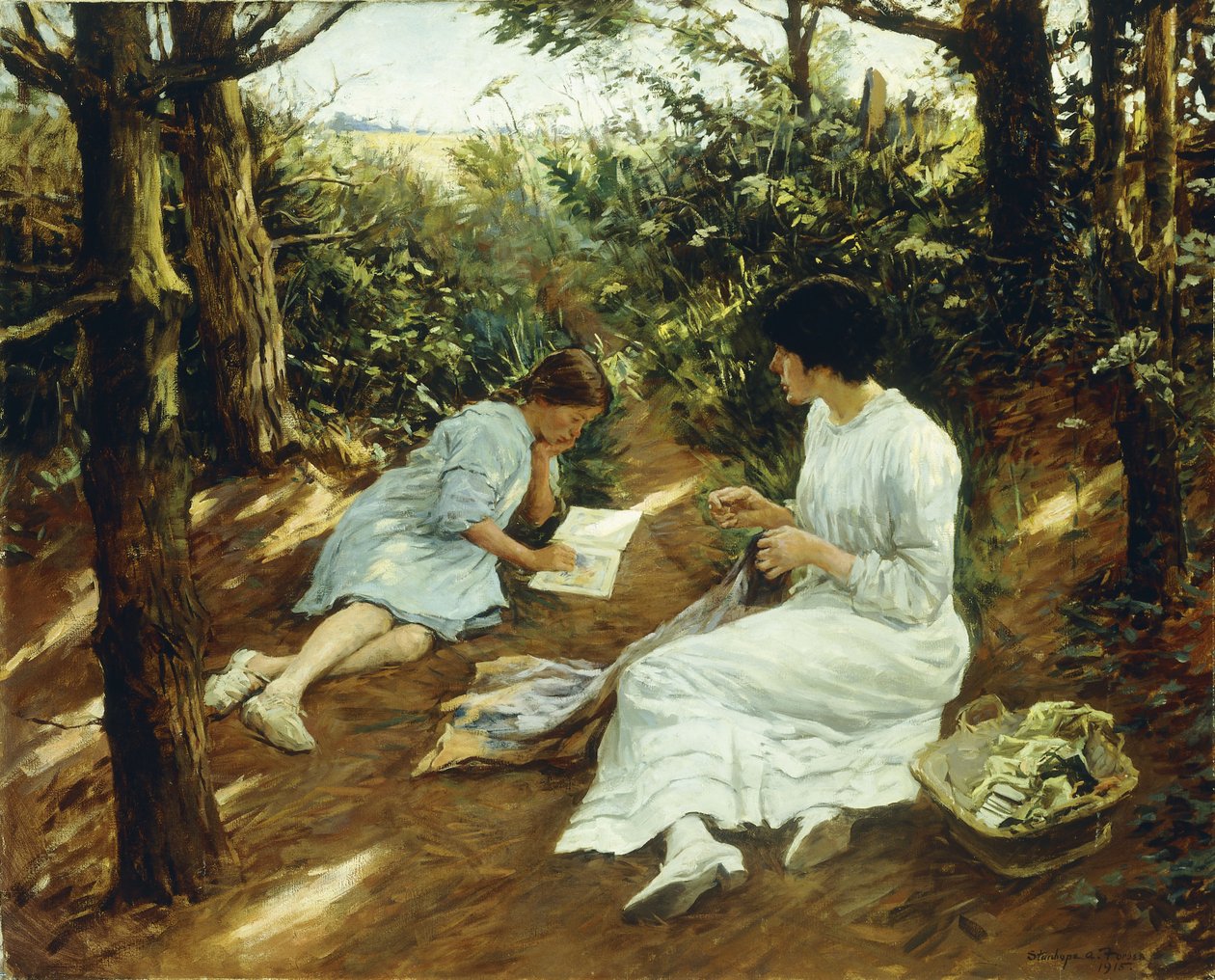 Tussen de Pijnbomen door Stanhope Alexander Forbes