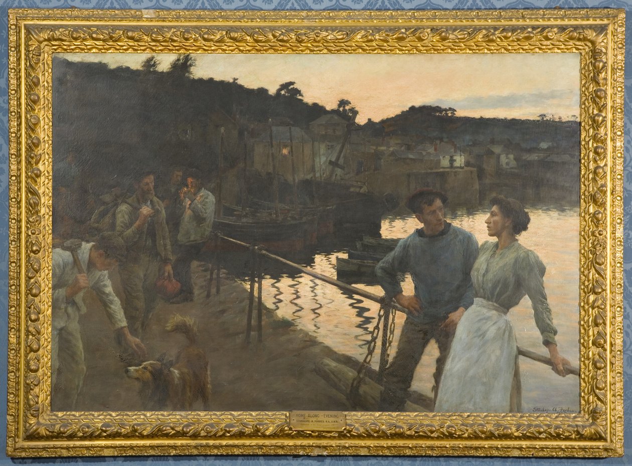 Thuis-Langs, Avond door Stanhope Alexander Forbes