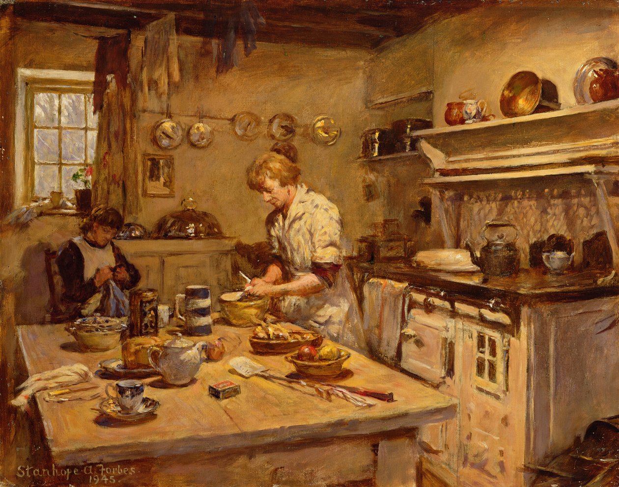 In de Keuken door Stanhope Alexander Forbes